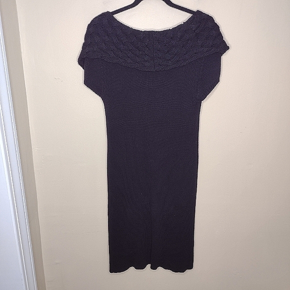 NWT Nurture Cable Knit Sweater Dress Size L Draped Cozy Lagenlook Layering - Picture 4 of 12